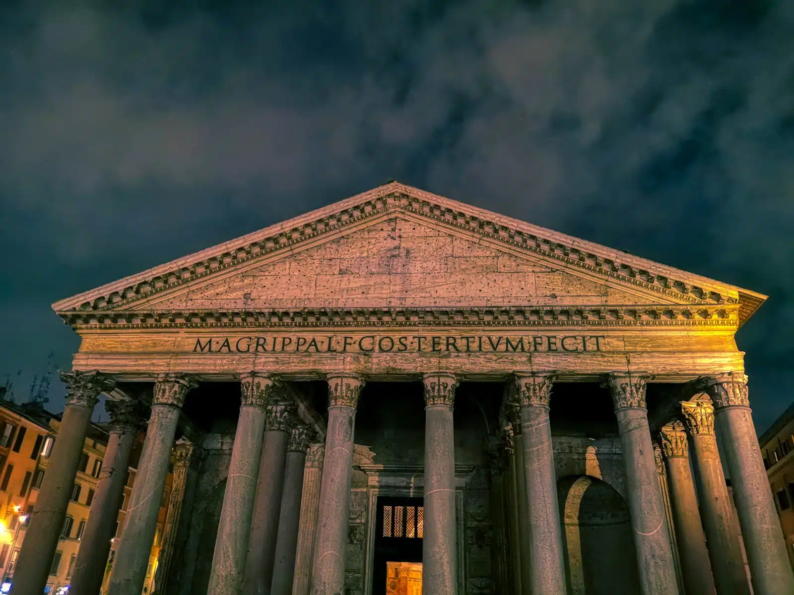 The Pantheon at night