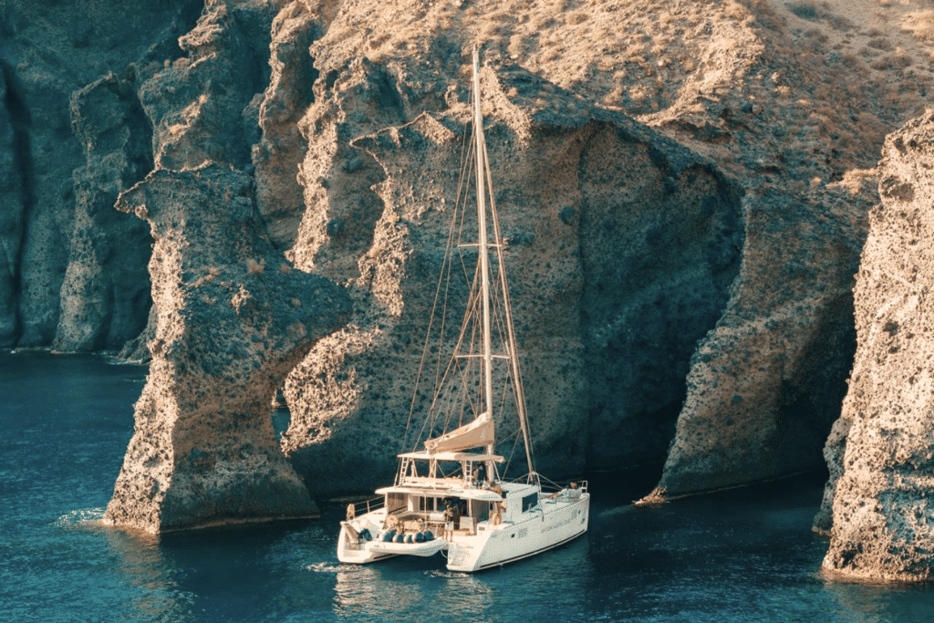 Sailing Santorini’s Caldera