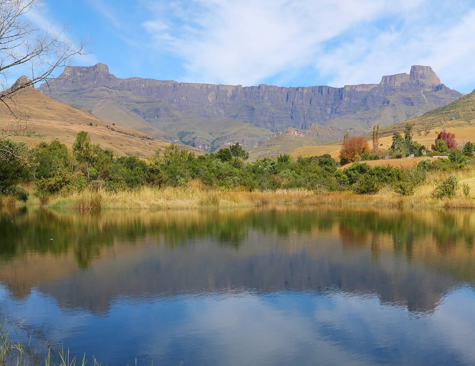 Helicopter Descent into the Drakensberg Amphitheater