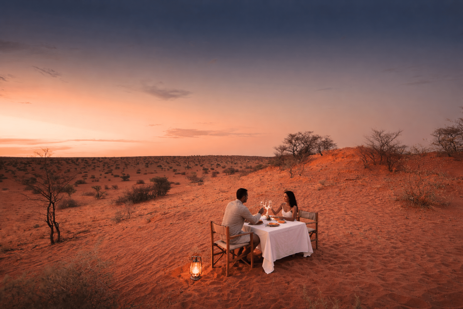 Private Dune Dinner in the Kalahari