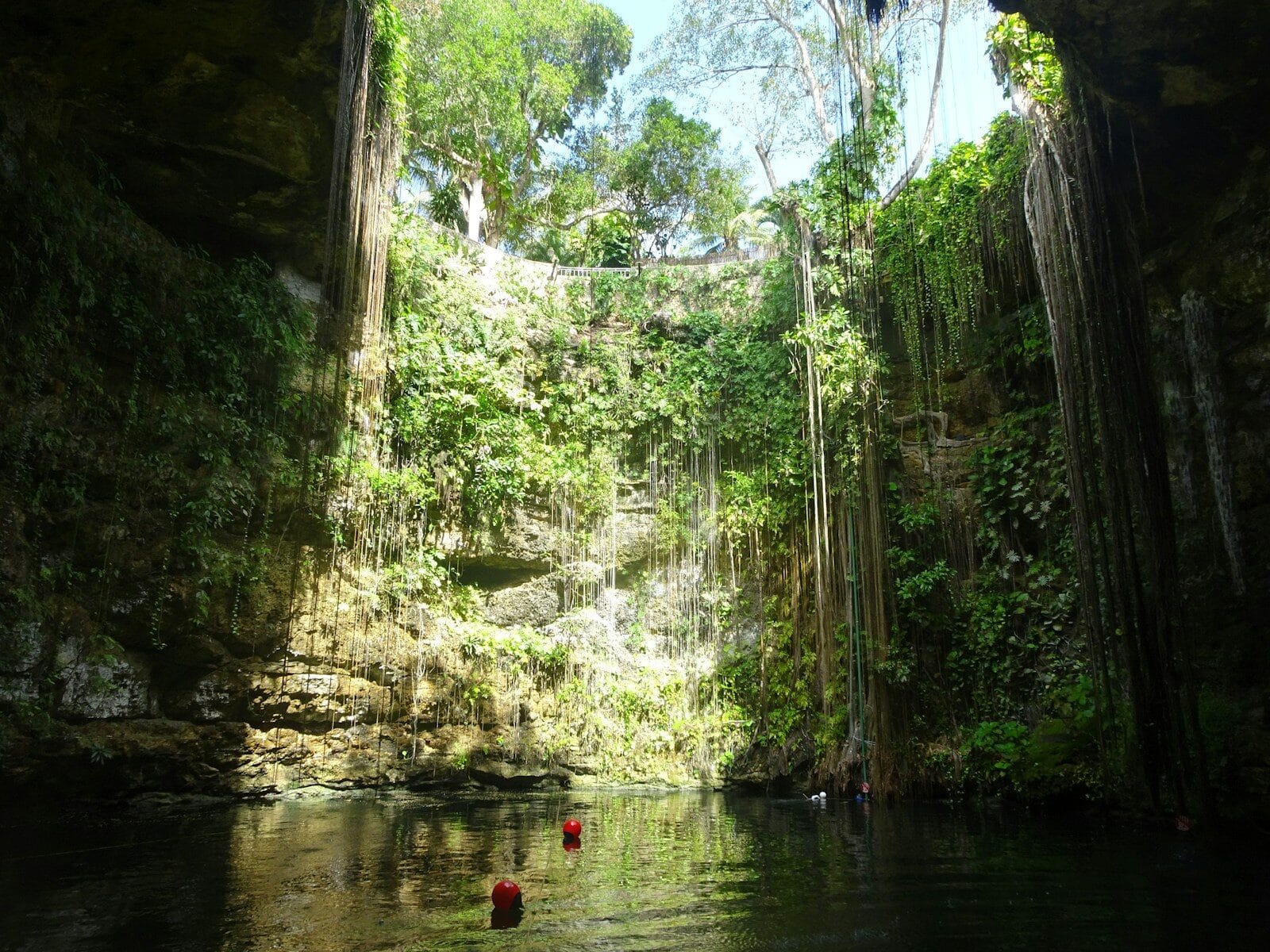 Private cenote swim in Tulum at sunrise