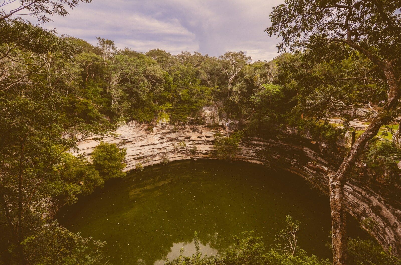 Private cenote swim in Tulum at sunrise