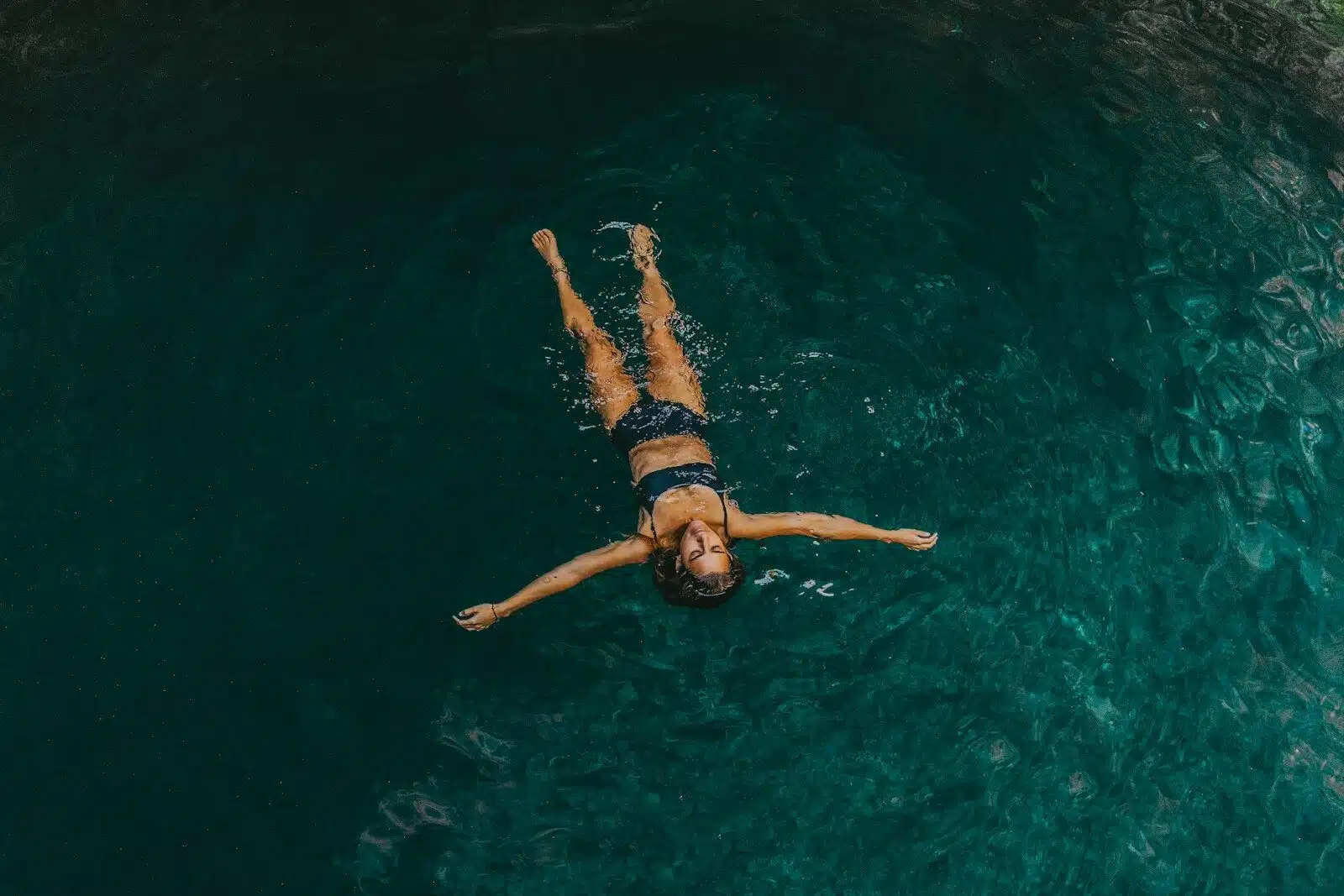 Private cenote swim in Tulum at sunrise