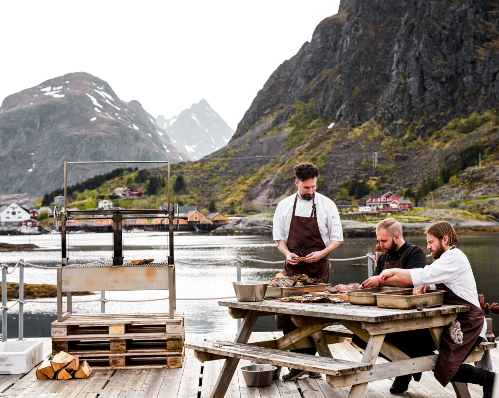 Fishing and Cooking in Lofoten, Norway