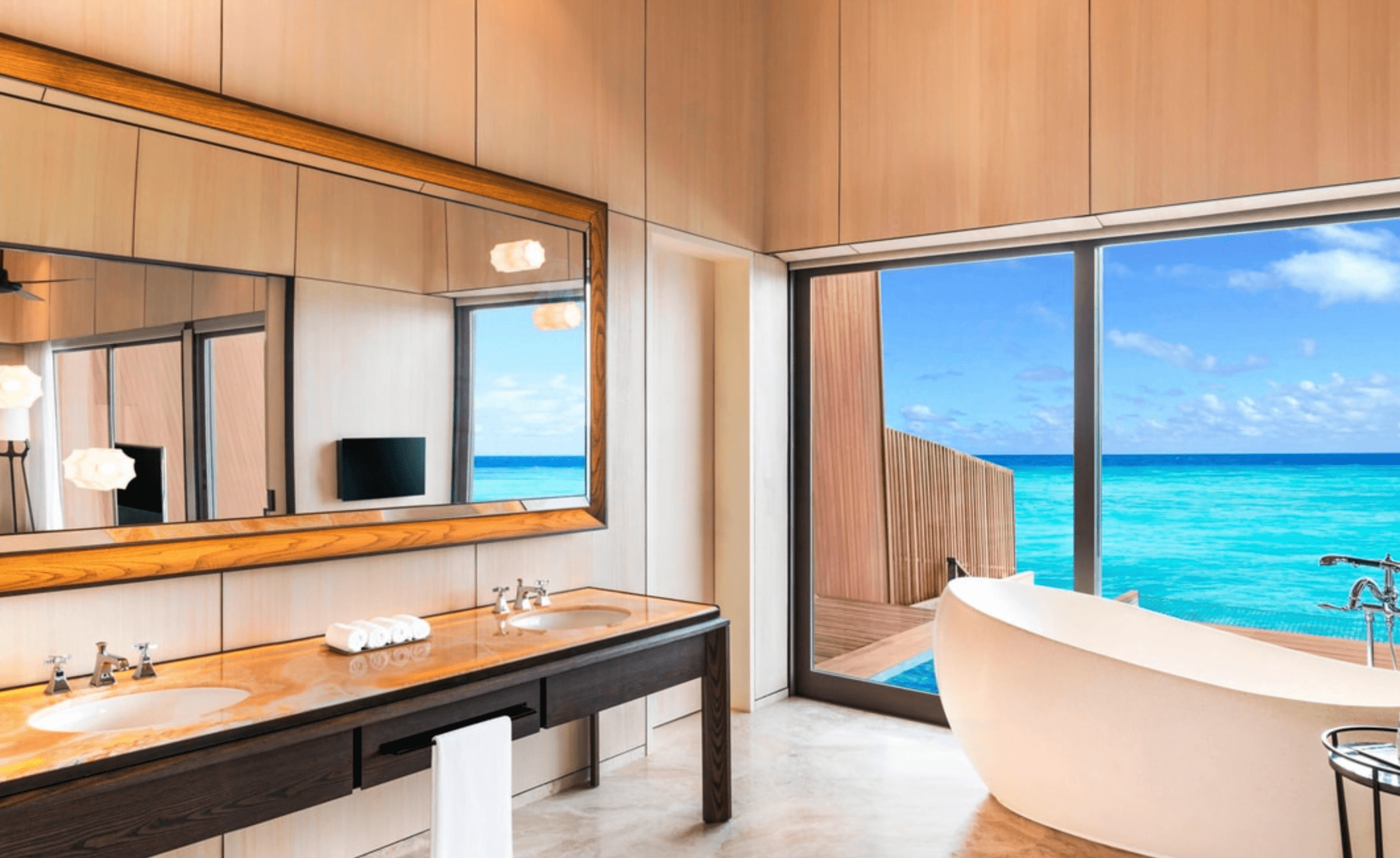 Sunset Overwater Villa with Pool