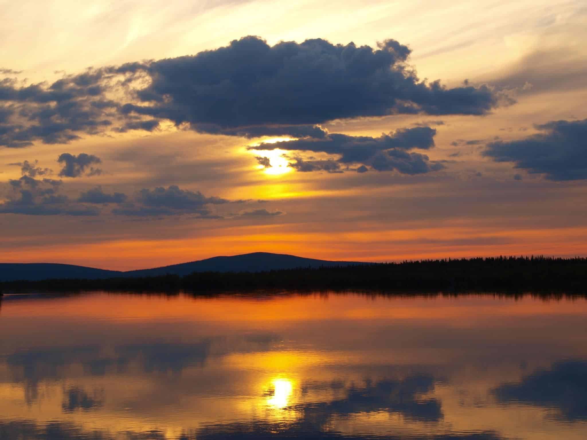 The Midnight Sun in Lapland