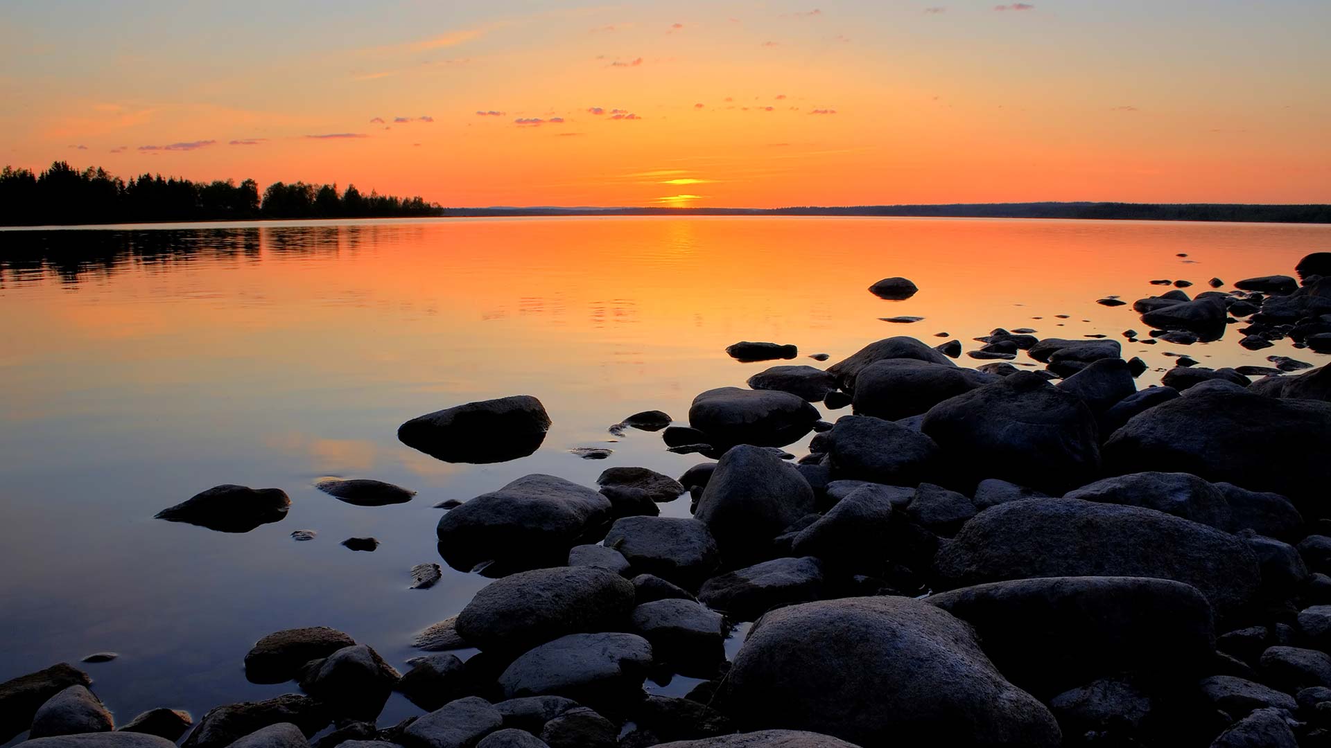 The Midnight Sun in Lapland