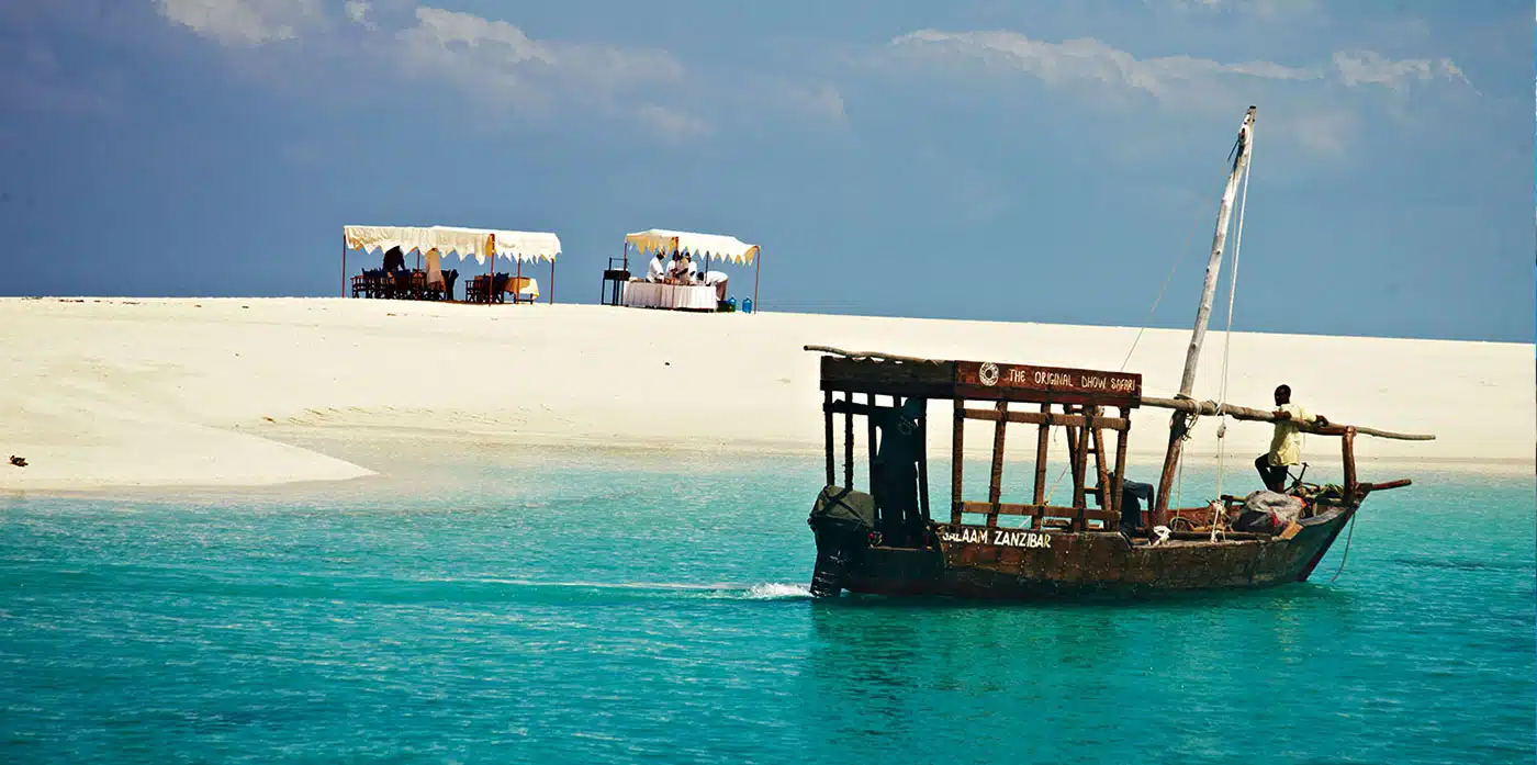 A Private Dhow Sail to a Sandbank in Zanzibar