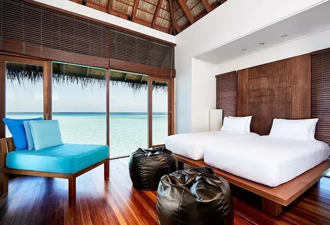 At 1,620 sqft, with two bedrooms, a sundeck, whirlpool, and steps leading directly into the ocean.Designed specifically for families travelling with kids, where the second bedroom makes the real difference.