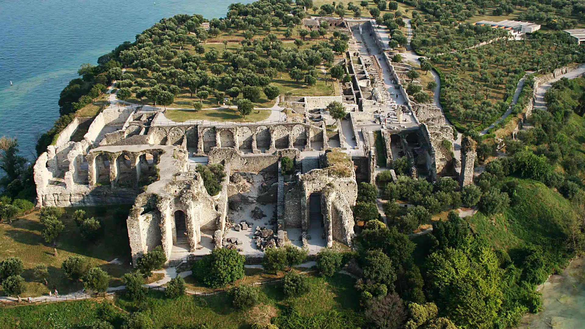 The Grotte di Catullo at First Light