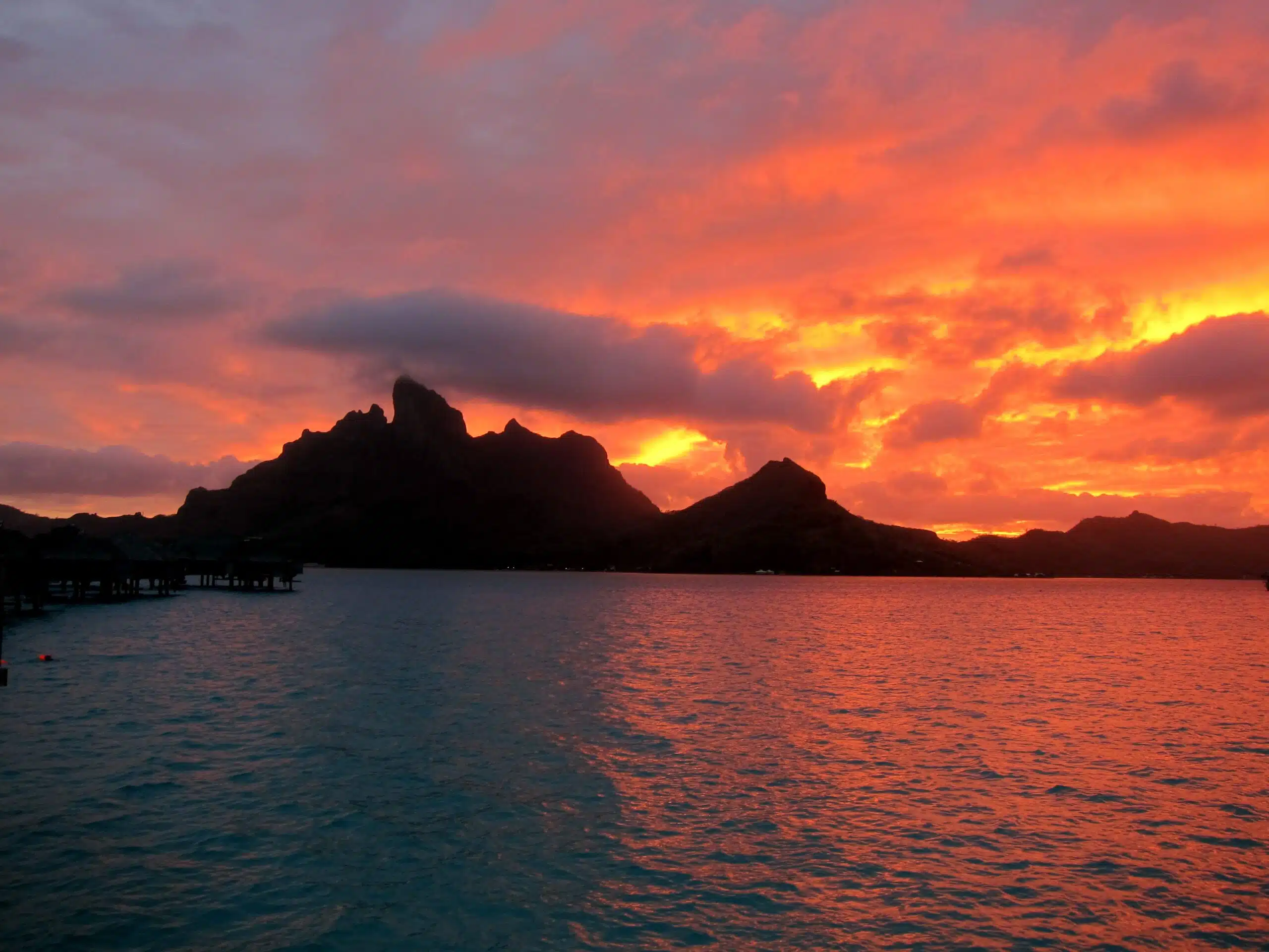 Sunrise on Mount Otemanu